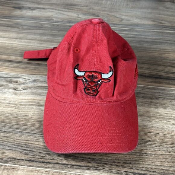 adidas Other - Adidas Chicago Bulls Hat Cap Adult Strapback Logo NBA Red Mens